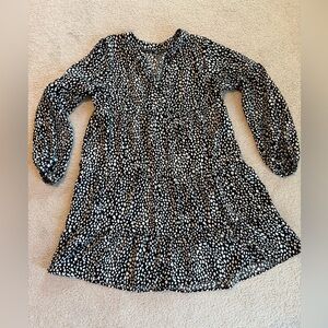 ASOS polka dot tiered dress